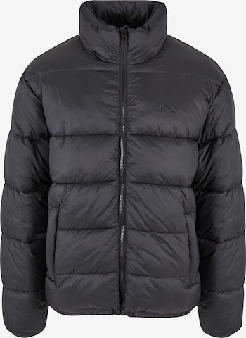 melns K1X Ziemas jaka: no priekšpuses