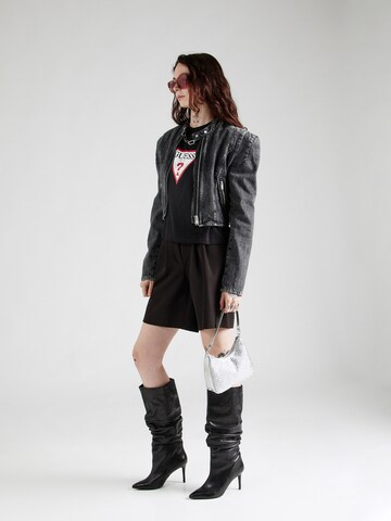 GUESS JEANS Футболка 'ICONIC' в Черный
