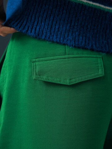 Next Loose fit Pleat-front trousers in Green