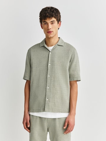 Coupe regular Chemise Next en vert : devant