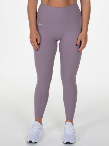 Skinny Pantaloni sportivi 'Ortus' di Divina in lilla: frontale