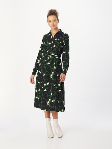 Warehouse Платье-рубашка в Зеленый: спереди