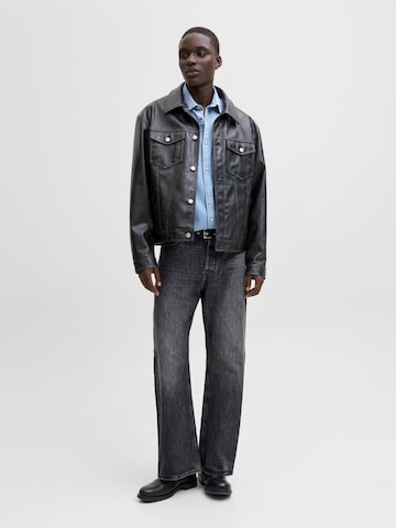 Jacks & Jones Regular Fit Hemd 'Herren Langarm Hemd'‌ in Blau