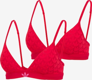 ADIDAS ORIGINALS Triangel BH ' Terrot Flex ' in Rood: voorkant