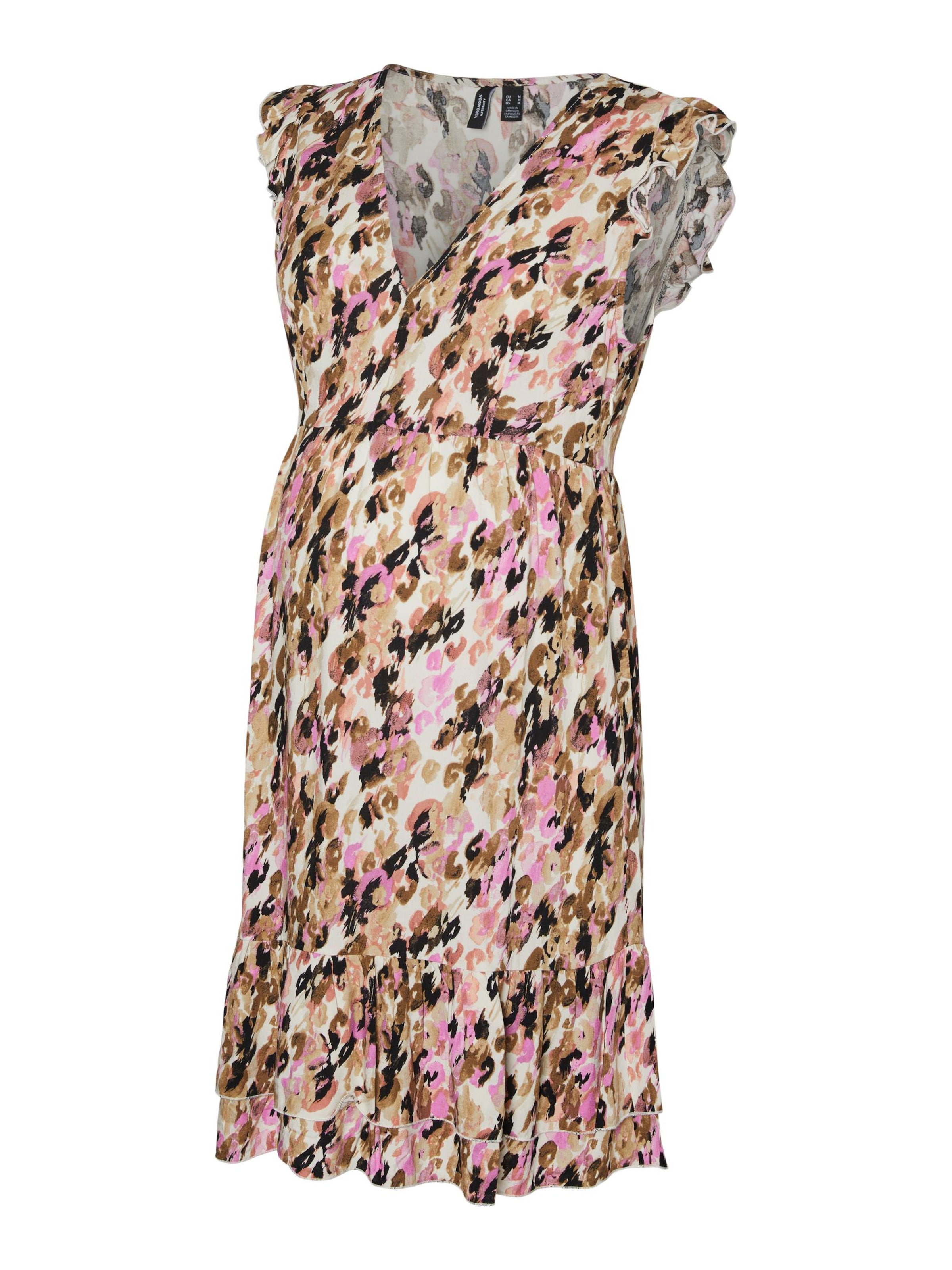 Vero Moda Maternity - Vestido 'VMMEasy' en marrón: frente