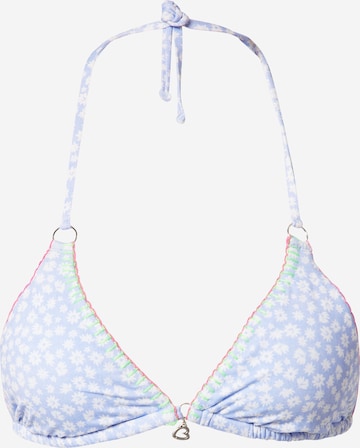 Banana Moon Triangle Bikini Top in Blue: front