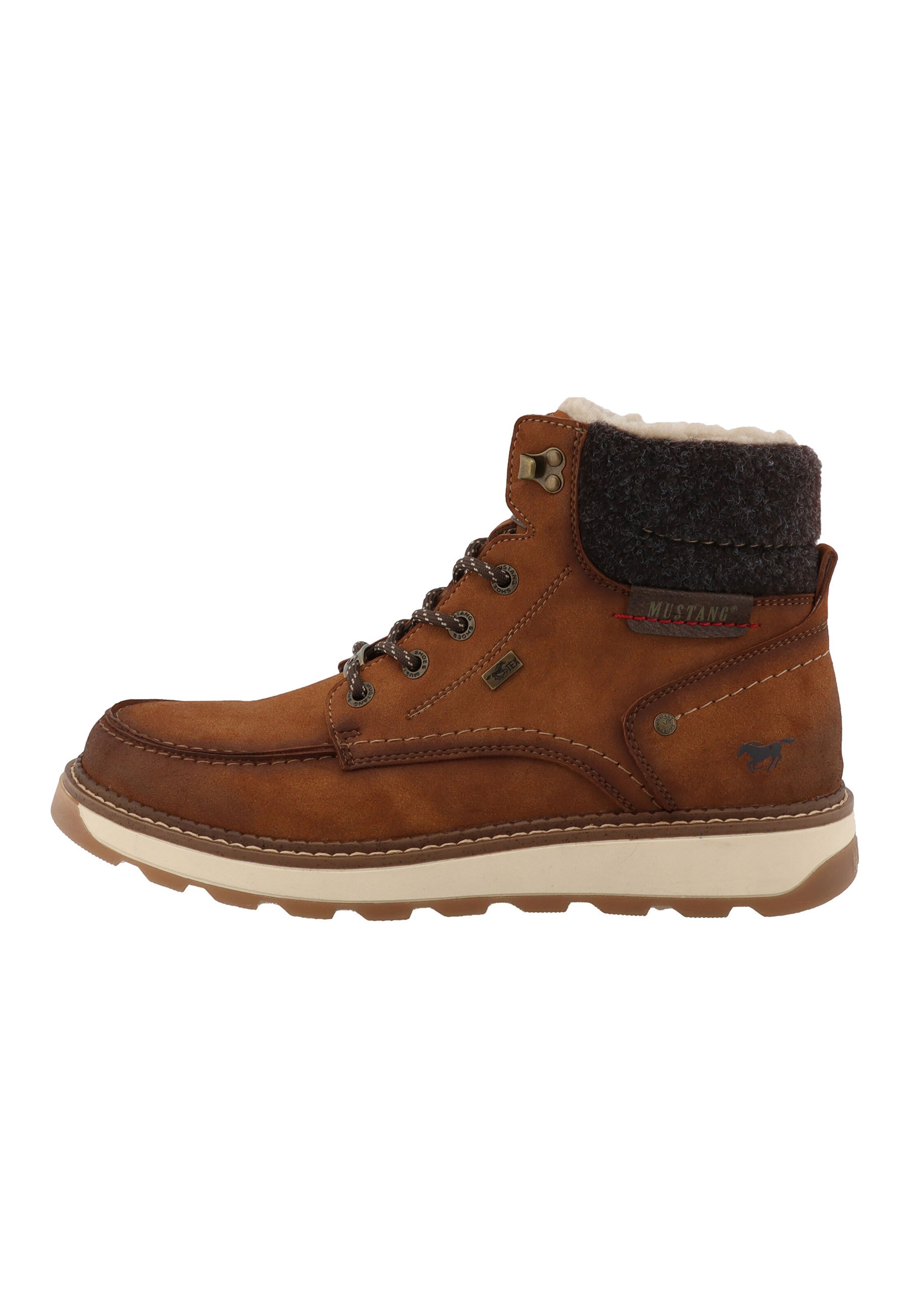 Bottines à lacets MUSTANG en marron