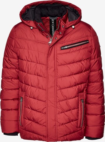 NEW CANADIAN Athletic Jacket in Red: front