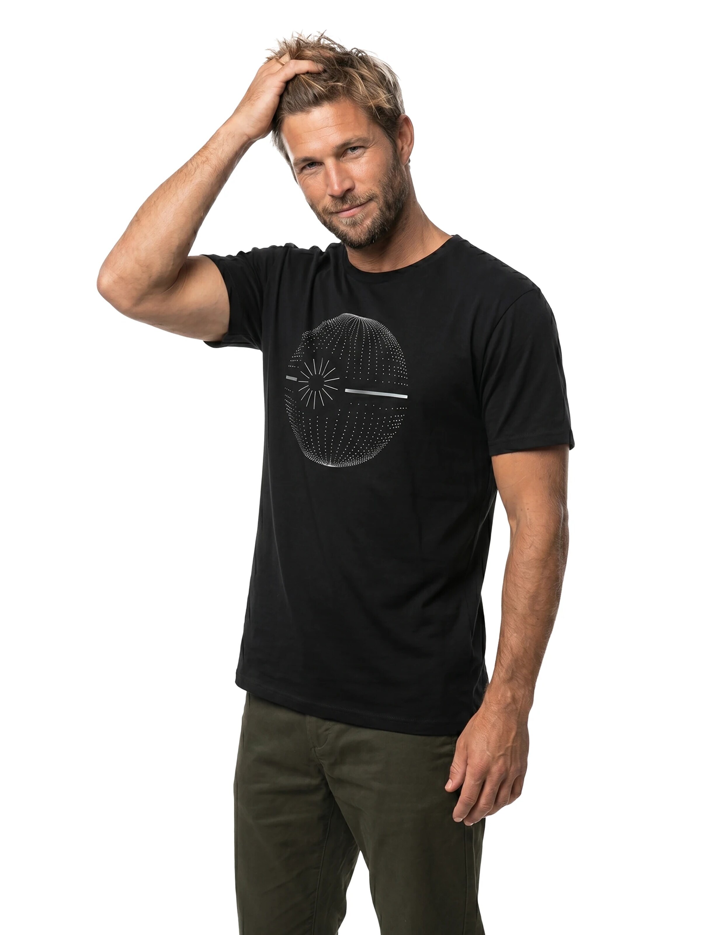 MAKAYA Shirt 'Dot Star' in Black