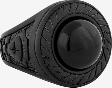 Akitsune Ring 'Mortis' in Black: front