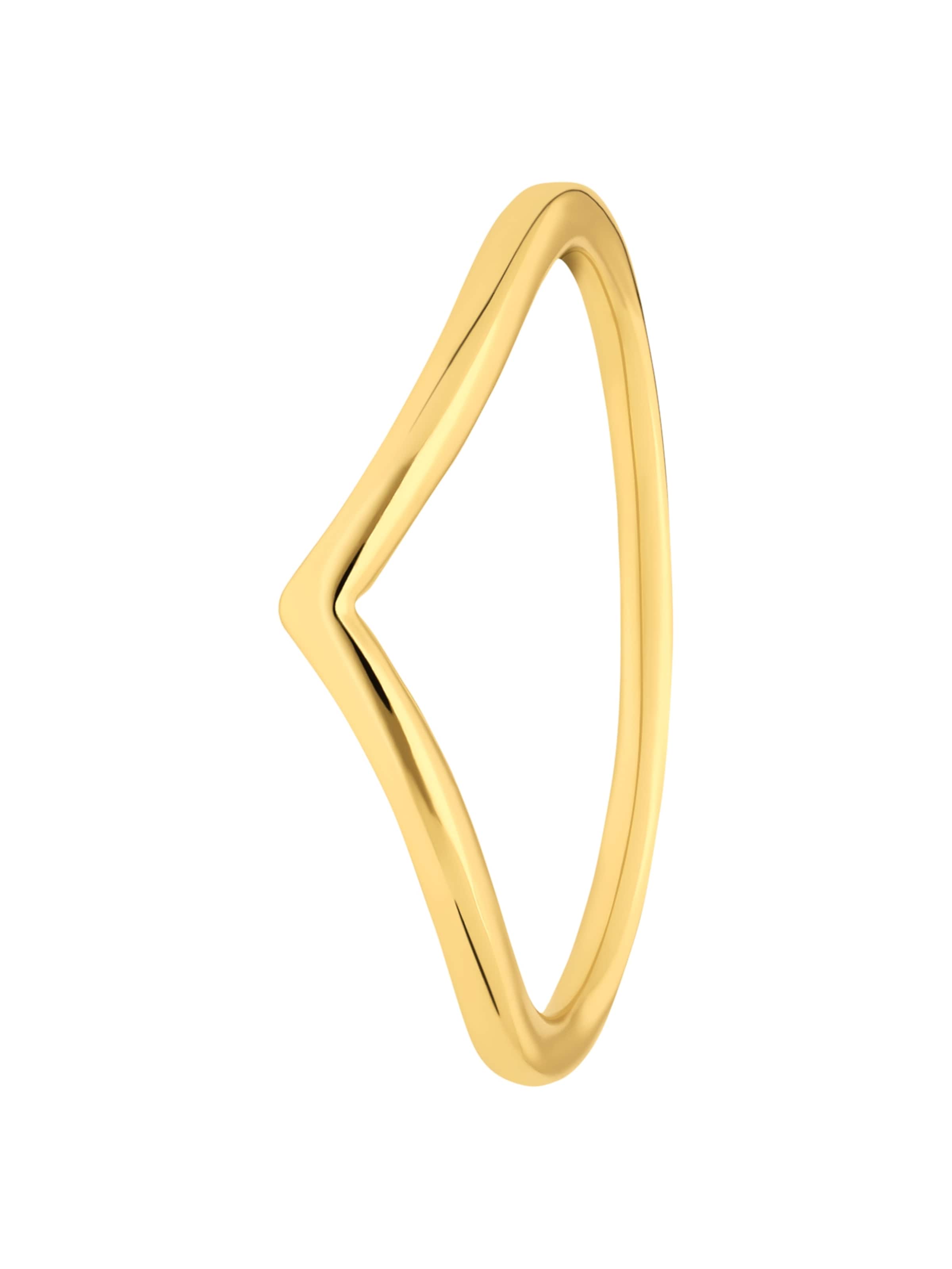 Lucardi Ring in Gold: front