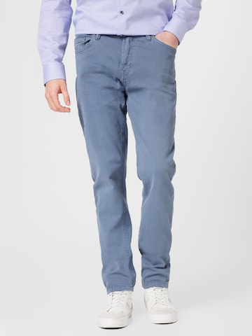 Springfield Slimfit Spodnie w kolorze niebieski: przód