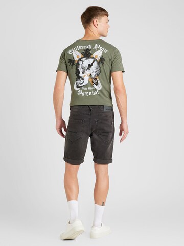 GARCIA Loosefit Jeans i svart