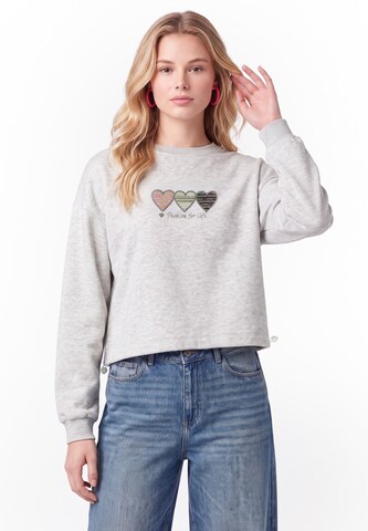MYMO - Sweatshirt em cinzento: frente