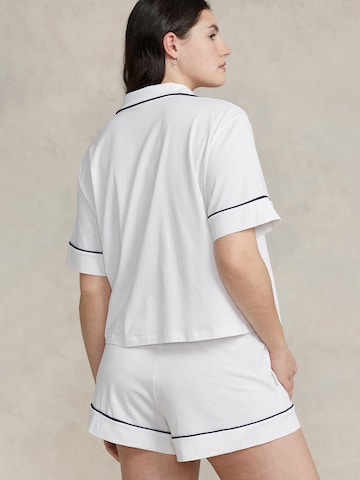 Polo Ralph Lauren Pajama ' Short Sleeve PJ Set ' in White