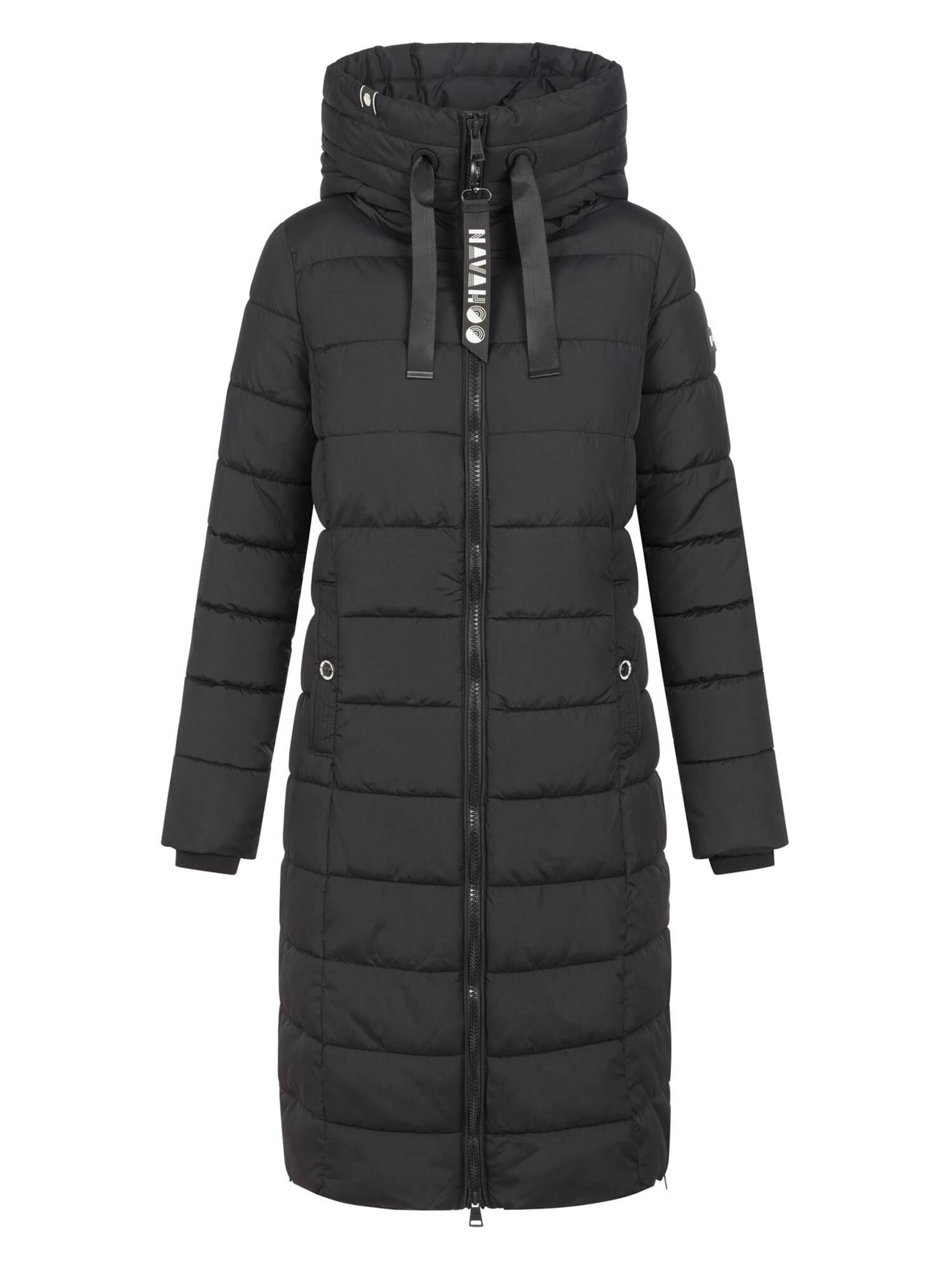 NAVAHOO Mantel 'N036 ' in Schwarz: Vorderseite