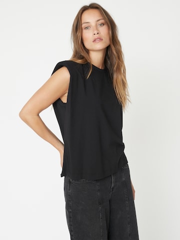 Haut 'Eduarda' co'couture en noir : devant