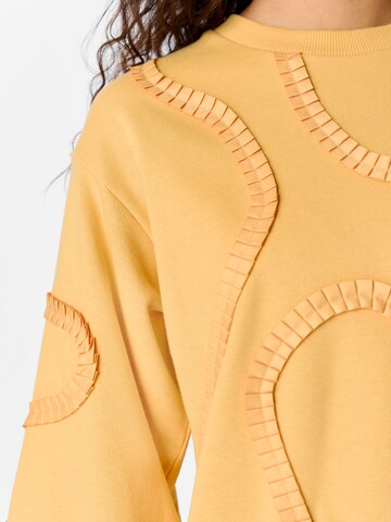OBJECT Sweatshirt 'OBJLiv' in Geel