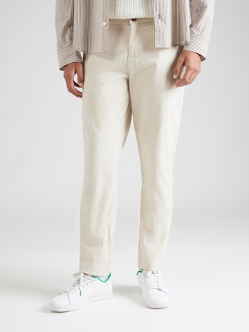 Bruun & Stengade Обычный Брюки-чинос 'Rino' в Белый: спереди
