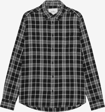 Les Deux - Regular Fit Camisa em preto: frente