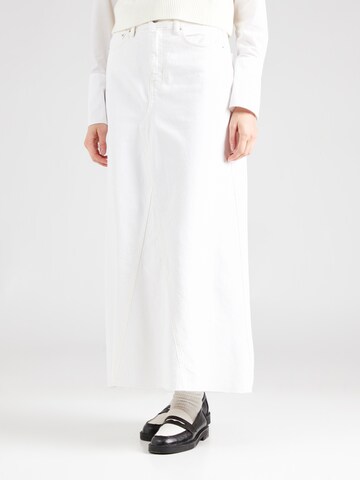 Gonna di Gina Tricot in bianco: frontale