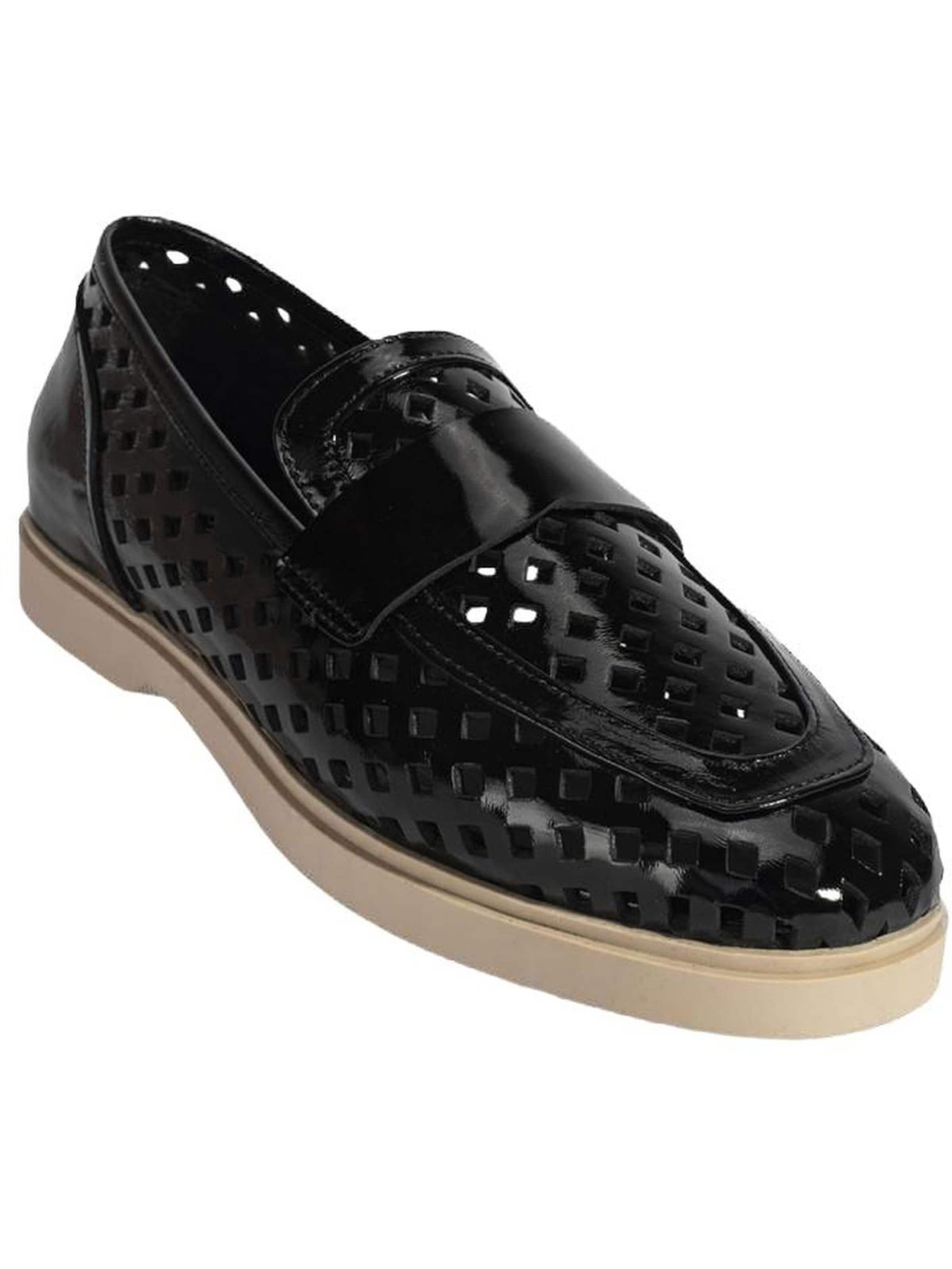 Desa Moccasins 'Slip-Ons' in Black