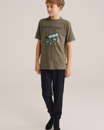 WE Fashion Pyžamo – zelená: přední strana