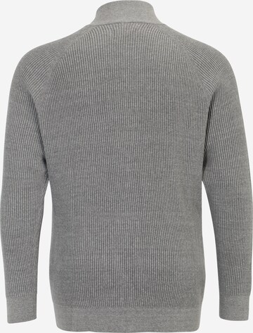 s.Oliver Men Big Sizes Knit Cardigan in Grey