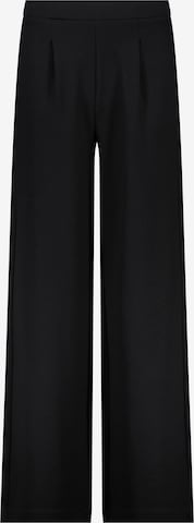 monariWide Leg/ Široke nogavice Hlače s naborima - crna boja: prednji dio