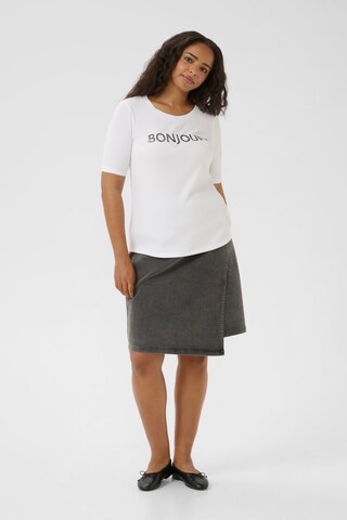 KAFFE CURVE Shirt 'KCnour' in Wit