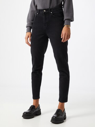 NA-KD Regular Jeans in Black: front