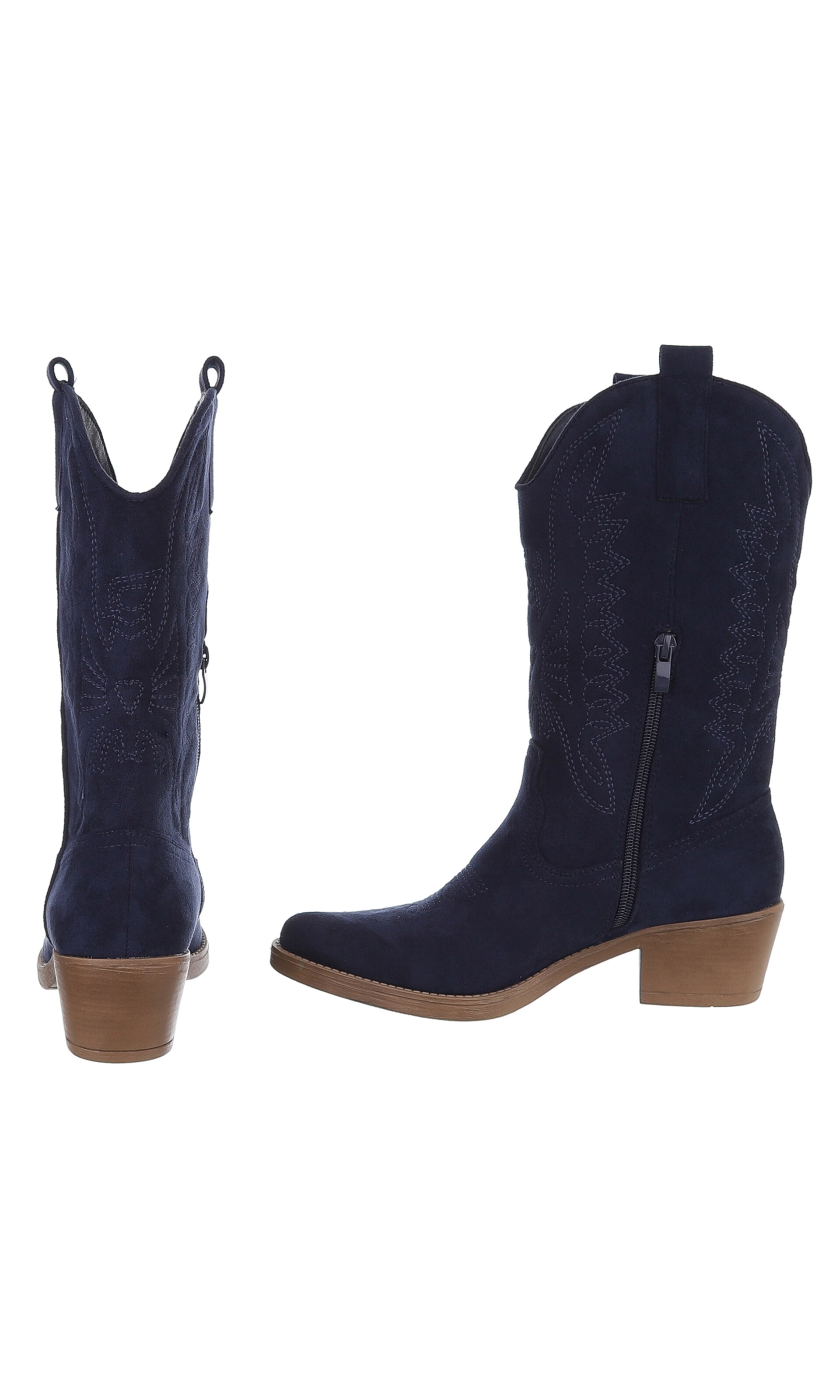 Ital-Design Cowboy Boots in Blue