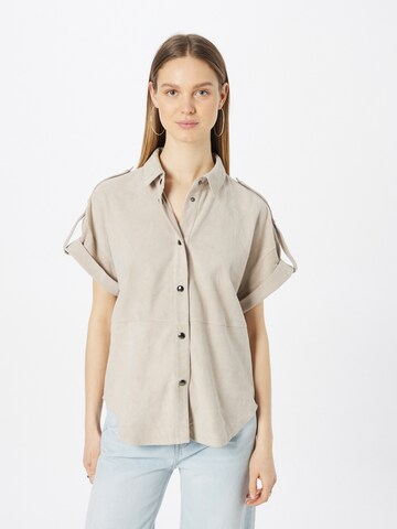 Studio AR Blouse 'EMMLIE' in Grey: front