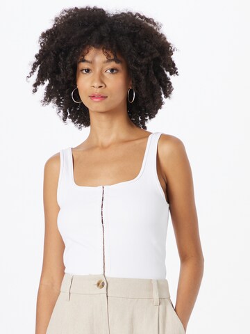 Top di Abercrombie & Fitch in bianco: frontale