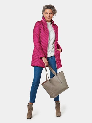 Goldner Übergangsjacke in Pink