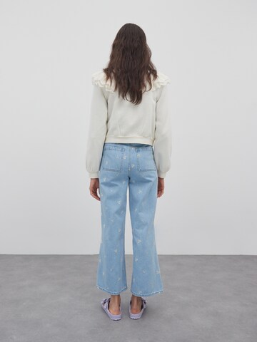 EDITED Wide leg Jeans 'Chrissy' i blå