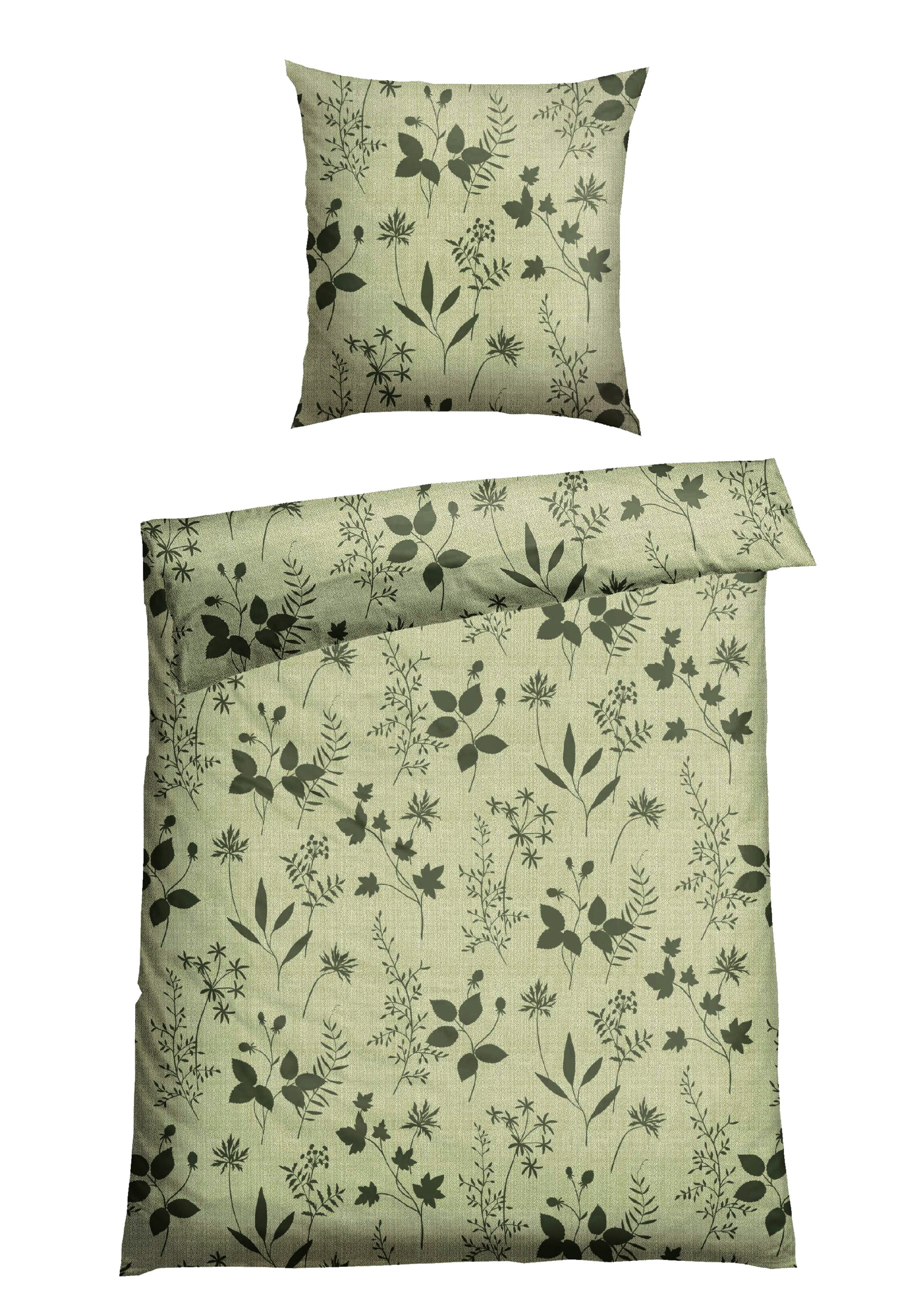 SCHIESSER Bettwäsche-Set 'Ada' in Grün
