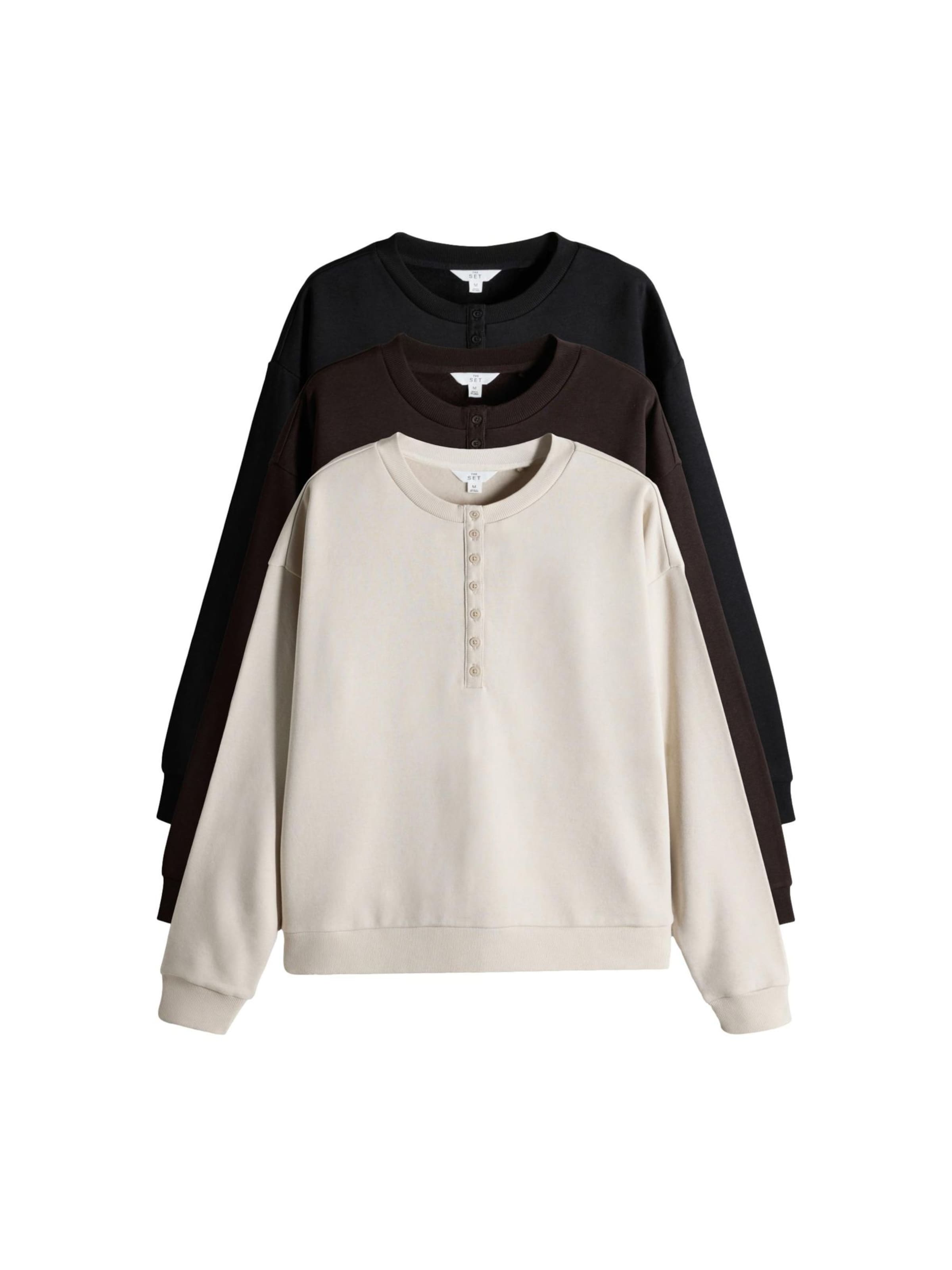 The Set Свитшот в Коричневый: спереди