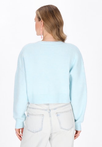 MYMO Knit cardigan 'Young Fashion' in Blue