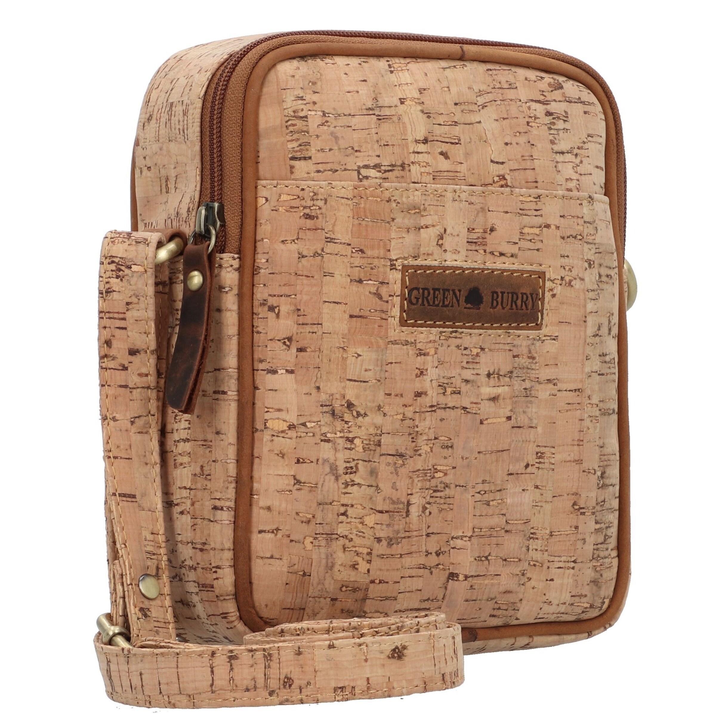 Borsa a tracolla 'Vintage Cork' di GREENBURRY in marrone