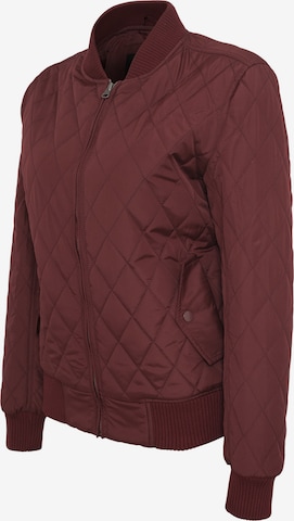Urban Classics Jacke 'Diamond Quilt' in Rot