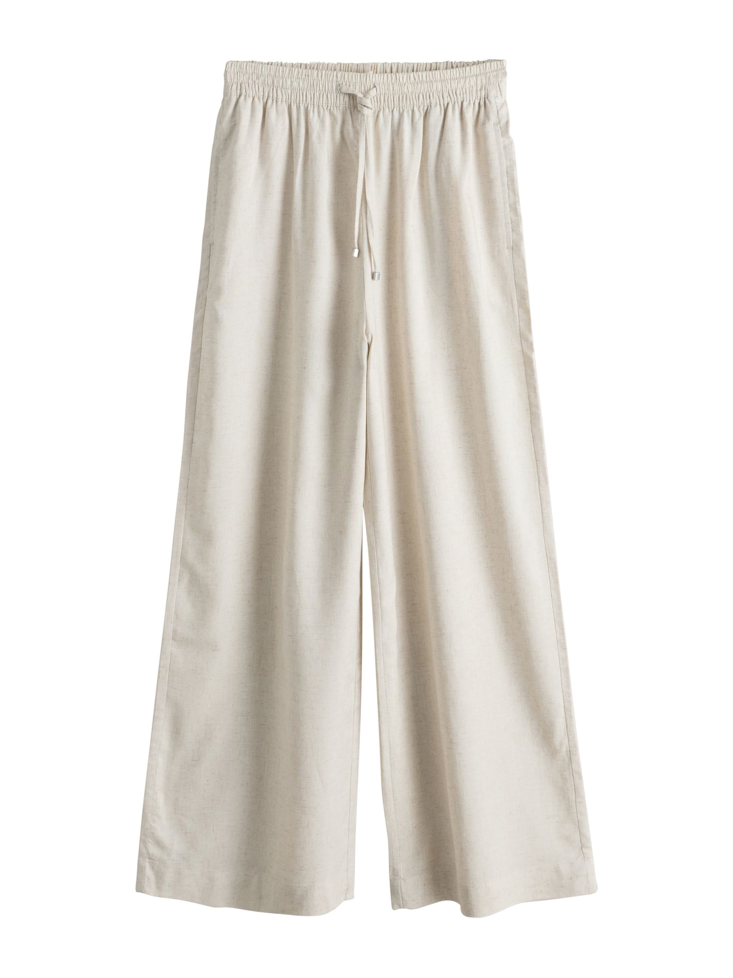 Next Wide Leg Hose in Beige