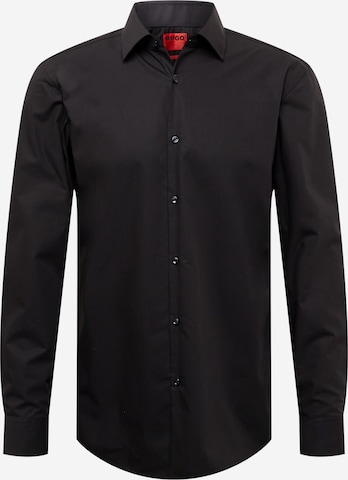 HUGO Slim fit Button Up Shirt 'Jenno' in Black: front