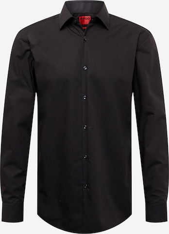 Coupe slim Chemise 'Jenno' HUGO Red en noir : devant