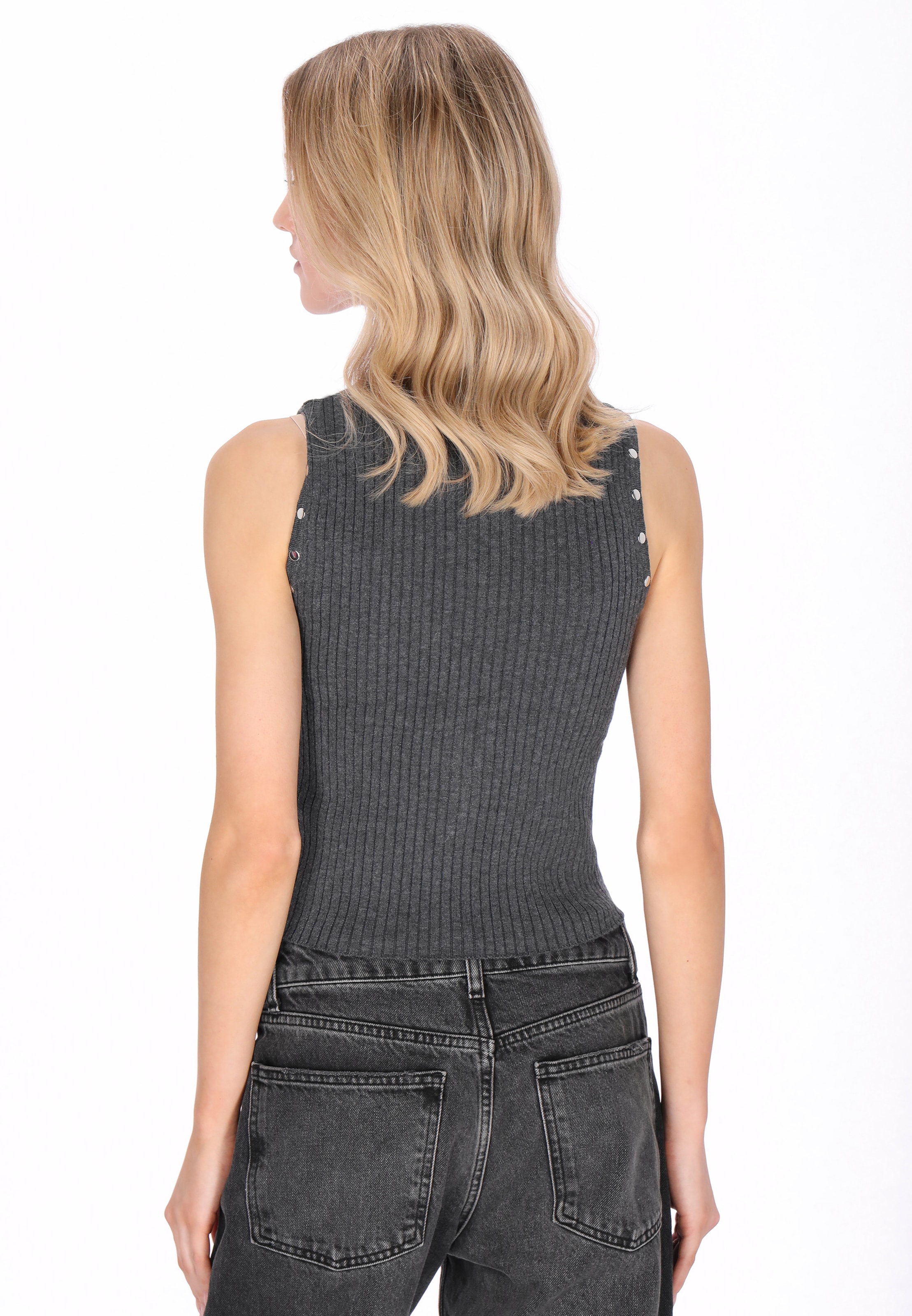 myMo ROCKS Knitted top in Grey