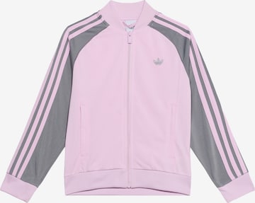 ADIDAS ORIGINALS Sweatjacka 'SST' i rosa: framsida