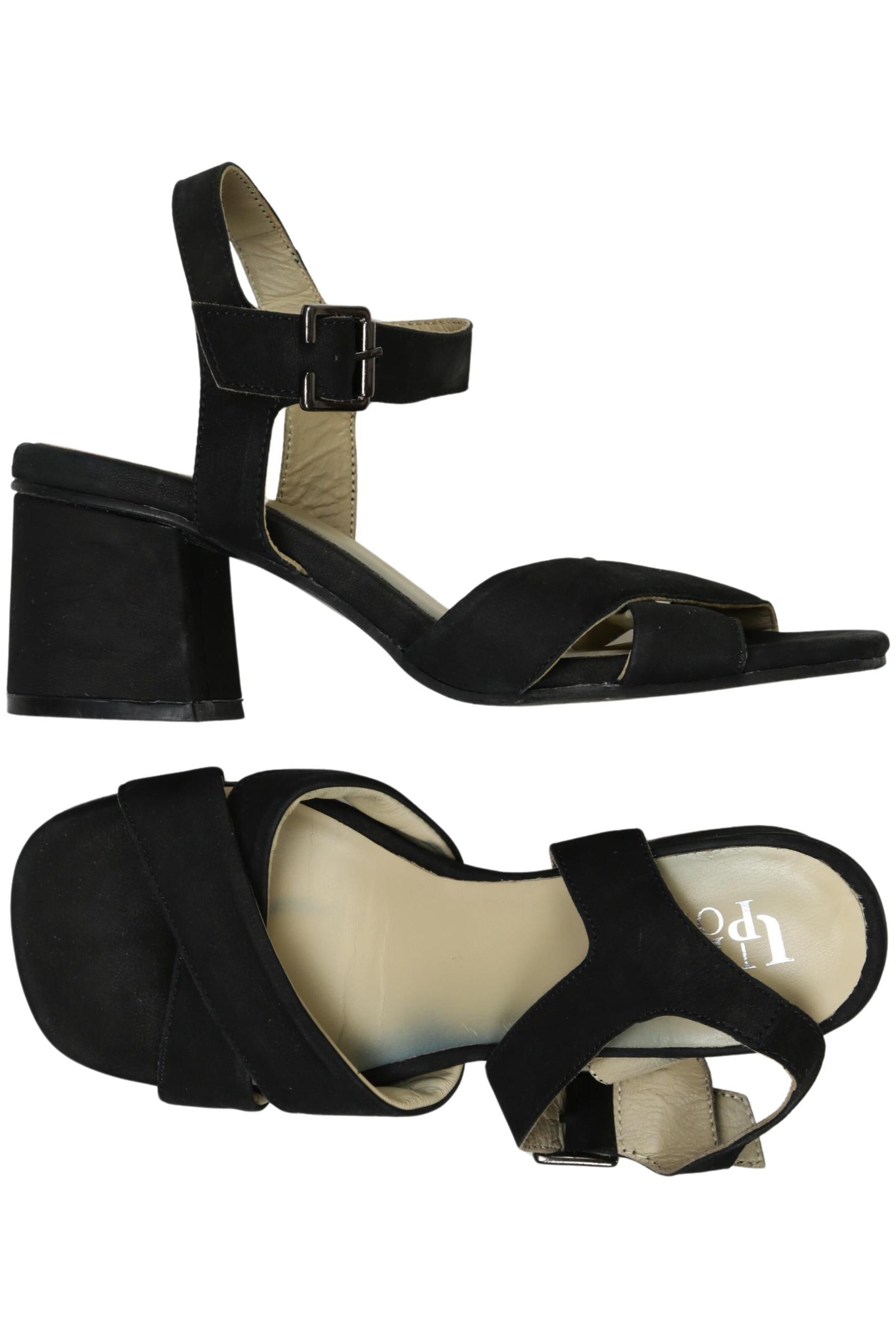 Ulla Popken Sandalen 38 in Schwarz: Vorderseite