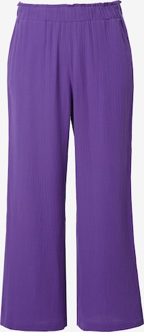 Studio Untold Wide leg Trousers in Purple: front