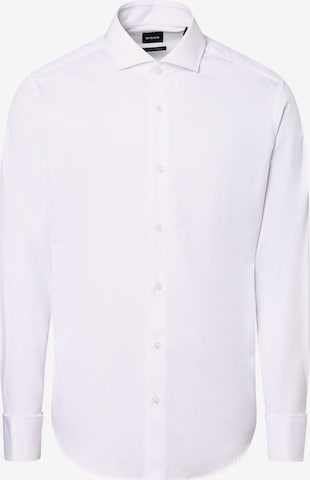 BOSS Regular Fit Businesshemd 'JOE' in Weiß: Vorderseite