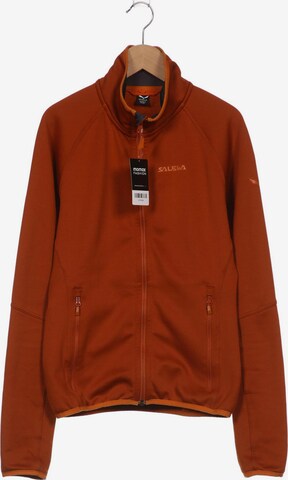 SALEWA Sweatshirt & Zip-Up Hoodie in S in Brown: front
